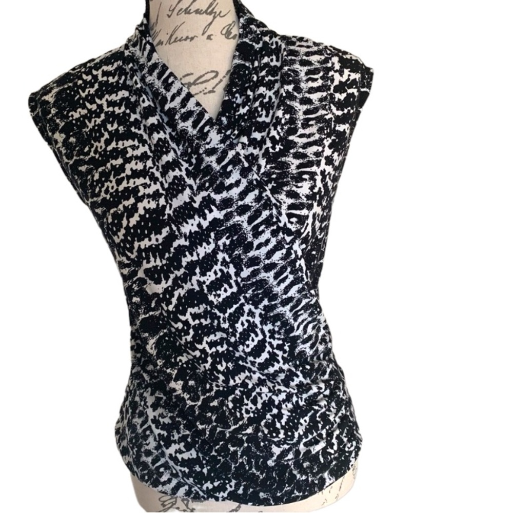 Vince Camuto Black and White Blouse